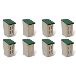 Maison pour papillons 8 pcs Bois 14 x 15 x 22 cm  517784517784