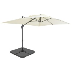 Parasol de jardin avec base portable sable 517791517791