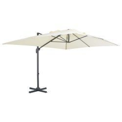 Parasol de jardin avec base portable sable 517791517791