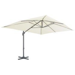 Parasol de jardin avec base portable sable 517791517791