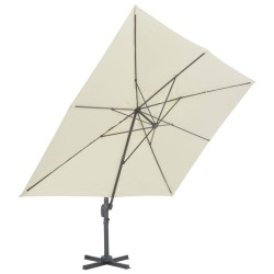 Parasol de jardin avec base portable sable 517791517791