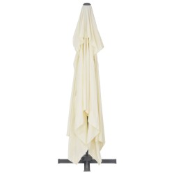 Parasol de jardin avec base portable sable 517791517791