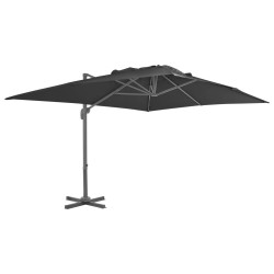 Parasol de jardin avec base portable anthracite 517792517792