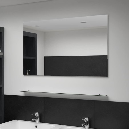 Miroir mural avec étagère 100x60 cm Verre trempé 517797517797