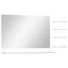 Miroir mural avec 5 étagères Argenté 100 x 60 cm 517798517798