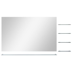 Miroir mural avec 5 étagères Argenté 100 x 60 cm 517798517798