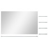 Miroir mural avec 5 étagères Argenté 100 x 60 cm 517798517798