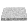 Plaques de poids de parasol 4 pcs Granit Gris Carré 100 kg 517803517803