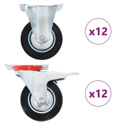 24 pcs Roulettes 100 mm 517808517808