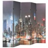 Cloison de séparation pliable 200x170 cm New York la nuit 517810517810