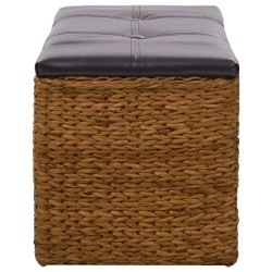 Banc avec 2 paniers Jacinthe d'eau 71 x 40 x 42 cm Marron 517814517814