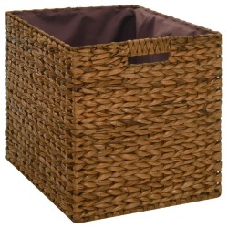 Banc avec 2 paniers Jacinthe d'eau 71 x 40 x 42 cm Marron 517814517814