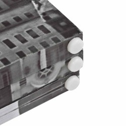 Cloison de séparation pliable 228x170 cm New York Noir et blanc 517821517821