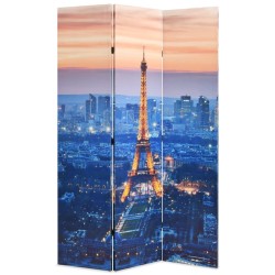 Cloison de séparation pliable 120x170 cm Paris la nuit 517830517830