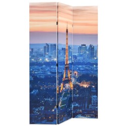 Cloison de séparation pliable 120x170 cm Paris la nuit 517830517830
