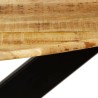 Table à manger Bois de manguier brut massif et acier 120x77 cm 517832517832