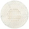 Table de bistro Style vintage Ronde Métal 40x70 cm Blanc 517833517833