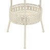 Table de bistro Style vintage Ronde Métal 40x70 cm Blanc 517833517833