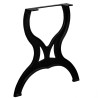 Pied de table de salle à manger 2 pcs Cadre en X Fonte 517835517835