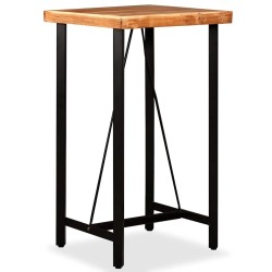 Table de bar Bois massif d'acacia 60x60x107 cm 517837517837