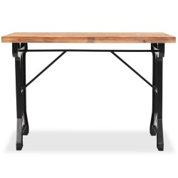 Table à manger dessus en bois de sapin massif 122x65x82 cm 517839517839