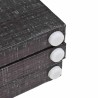 Cloison de séparation pliable 228 x 170 cm Plumes Noir et blanc 517847517847