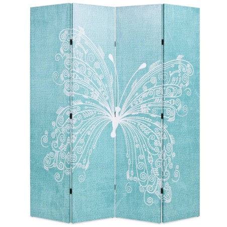 Cloison de séparation pliable 160 x 170 cm Papillon Bleu 517849517849