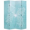 Cloison de séparation pliable 160 x 170 cm Papillon Bleu 517849517849