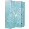 Cloison de séparation pliable 160 x 170 cm Papillon Bleu 517849517849
