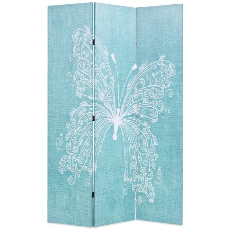 Cloison de séparation pliable 120 x 170 cm Papillon Bleu 517851517851