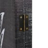 Cloison de séparation pliable 200 x 170 cm Plumes Noir et blanc 517853517853