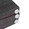Cloison de séparation pliable 200 x 170 cm Plumes Noir et blanc 517853517853