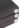 Cloison de séparation pliable 120 x 170 cm Plumes Noir et blanc 517855517855