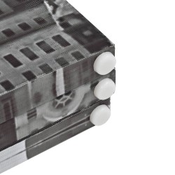 Cloison de séparation pliable 160x170 cm New York Noir et blanc 517857517857