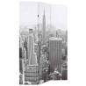 Cloison de séparation pliable 120x170 cm New York Noir et blanc 517858517858