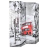 Cloison de séparation 160 x 170 cm Bus londonien Noir et blanc 517859517859