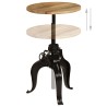 Table de bar Bois de manguier massif 60 x (76-110) cm 517867517867