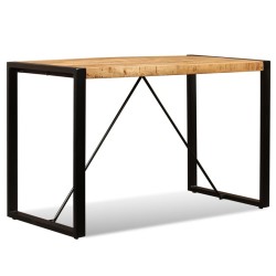Table à manger Bois de manguier brut 120 cm           517870517870