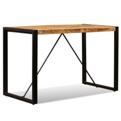 Table à manger Bois de manguier brut 120 cm           517870517870