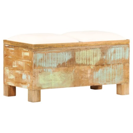 Banc de rangement Bois massif recyclé 80 x 40 x 40 cm 517873517873