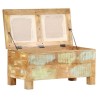 Banc de rangement Bois massif recyclé 80 x 40 x 40 cm 517873517873