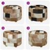Pouf cuir de chèvre Rond 50 x 50 x 45 cm 517874517874