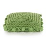 Coussin de jeté Basketweave avec oreiller Vert 50 x 50 cm Coton 517875517875