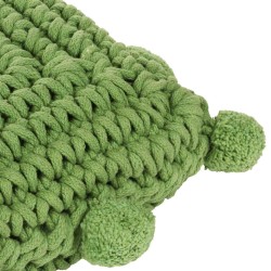Coussin de jeté Basketweave avec oreiller Vert 50 x 50 cm Coton 517875517875