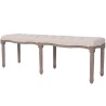 Banc Lin Bois massif 150 x 40 x 48 cm Blanc crème 517876517876