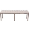 Banc Lin Bois massif 150 x 40 x 48 cm Blanc crème 517876517876