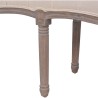 Banc Lin Bois massif 150 x 40 x 48 cm Blanc crème 517876517876
