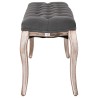 Banc Lin Bois solide 110x38x48 cm Gris foncé 517877517877