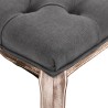 Banc Lin Bois solide 110x38x48 cm Gris foncé 517877517877