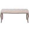 Banc Lin Bois massif 110 x 38 x 48 cm Blanc crème 517878517878